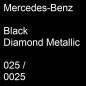 Preview: Mercedes-Benz, Black Diamond Metallic, 025 / 0025.